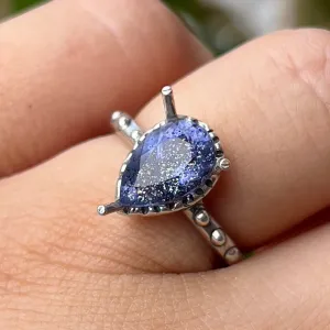 PRE-ORDER FOR MELISSA- Iolite Sunstone Ring Sz 6