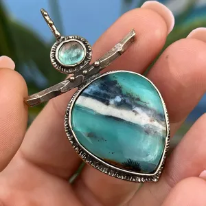 PRE-ORDER FOR NICKI- Peruvian Opal & Apatite Pendant