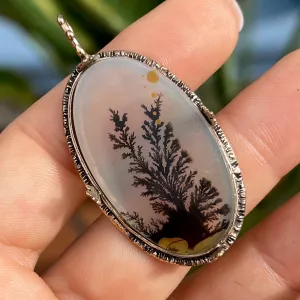 PRE-ORDER FOR ROBIN- Dendritic Agate Bronze Pendant