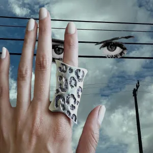 "Seeing Spots" Leopard Skin Cocktail Ring