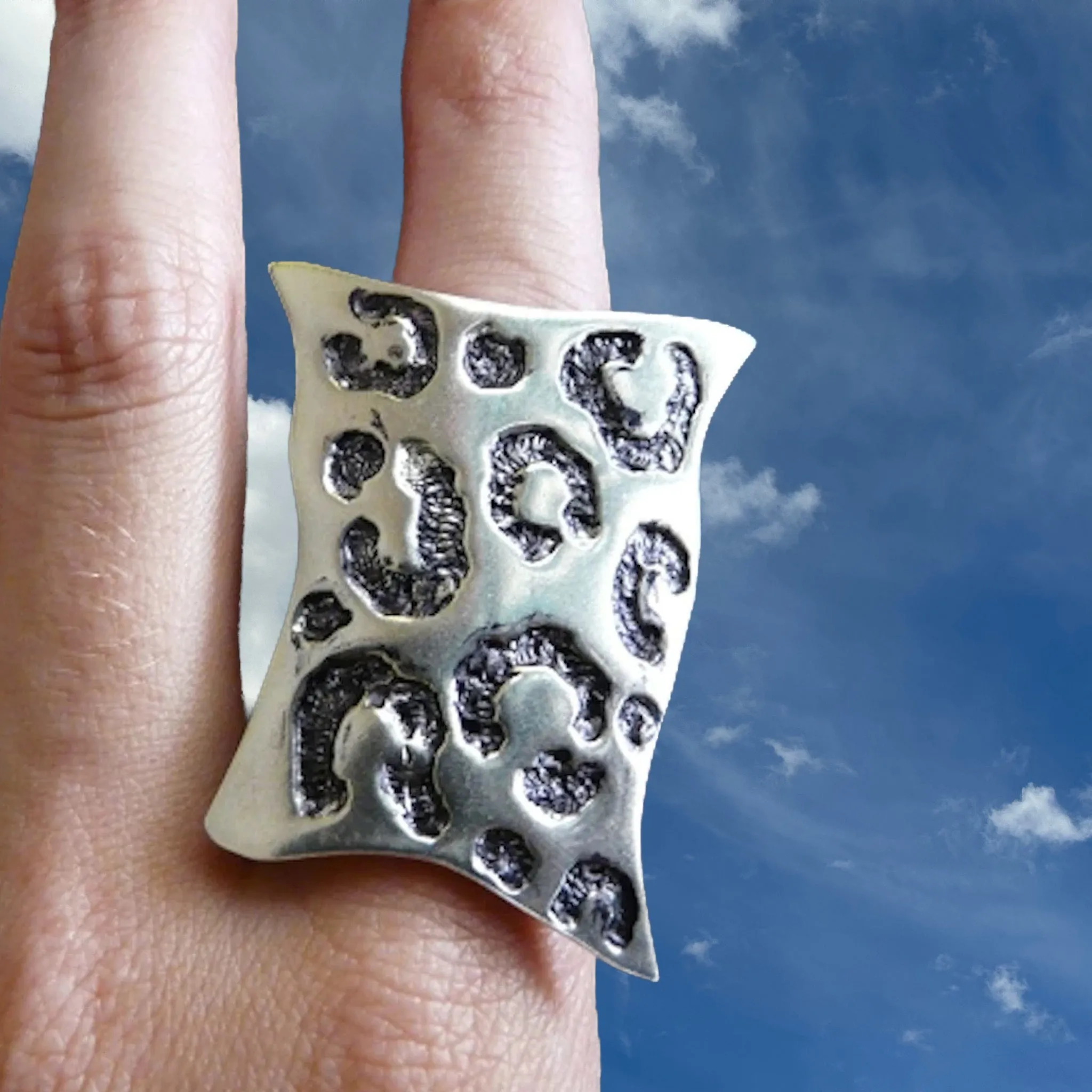 "Seeing Spots" Leopard Skin Cocktail Ring