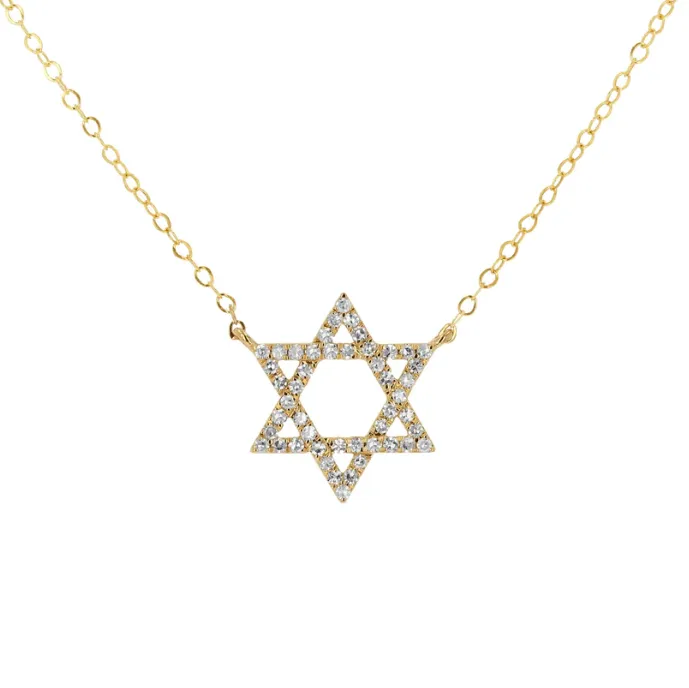 Rachel Reid Diamond Star of David Necklace