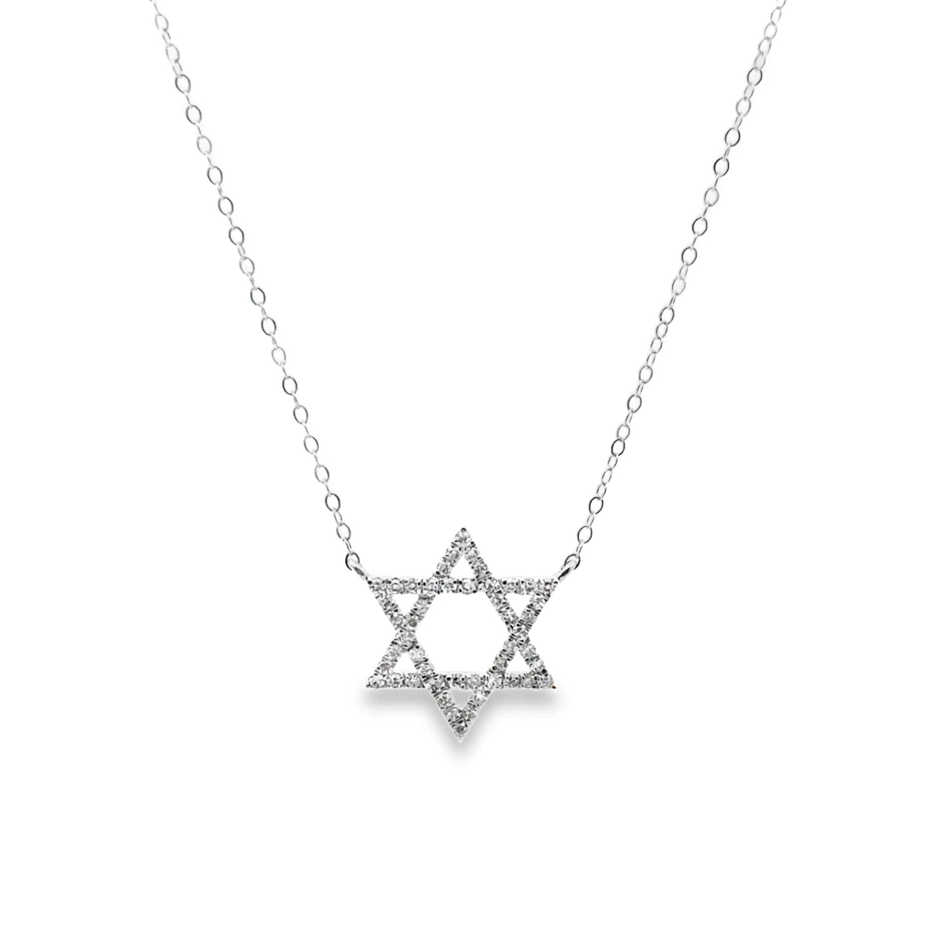 Rachel Reid Diamond Star of David Necklace