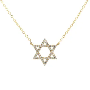 Rachel Reid Diamond Star of David Necklace