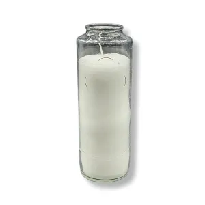 Religious Candle White with Cross