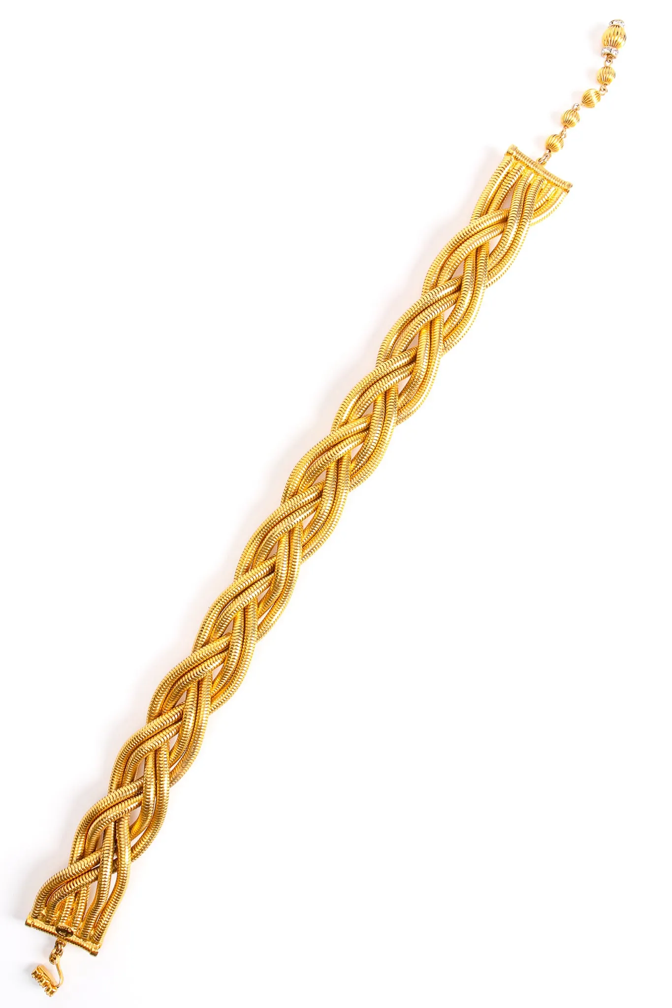 Rhinestone Braid Choker Collar