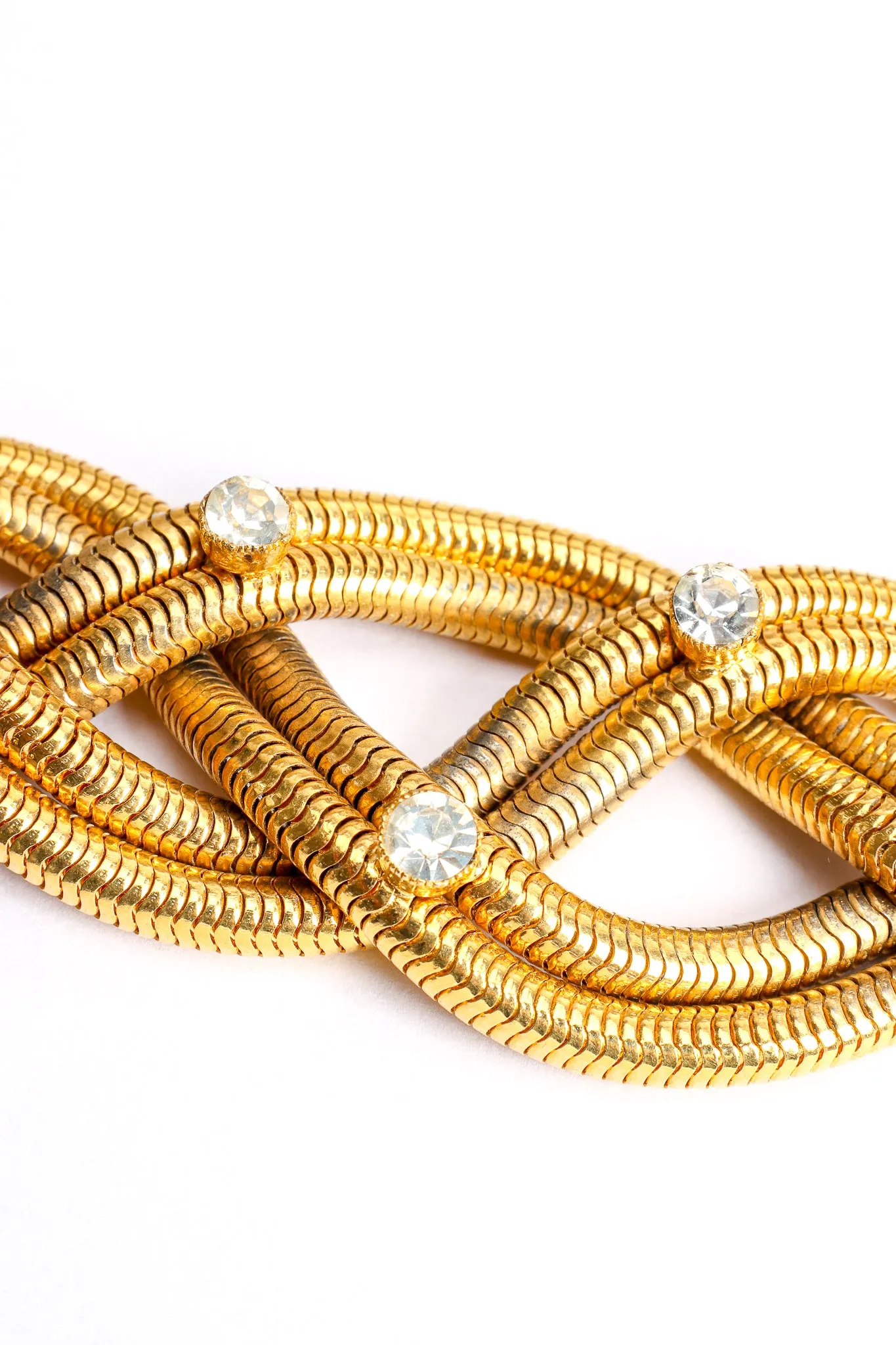 Rhinestone Braid Choker Collar