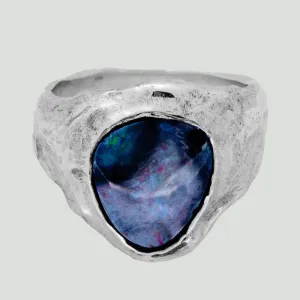 RISE OPAL SIGNET RING