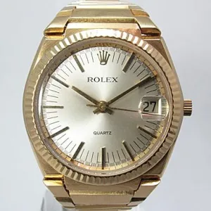ROLEX YELLOW GOLD BETA 21 TEXANO QUARTZ LIMITED EDITION REF. 5100