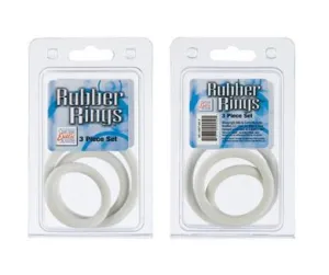 Rubber Rings 3 Piece Set - White