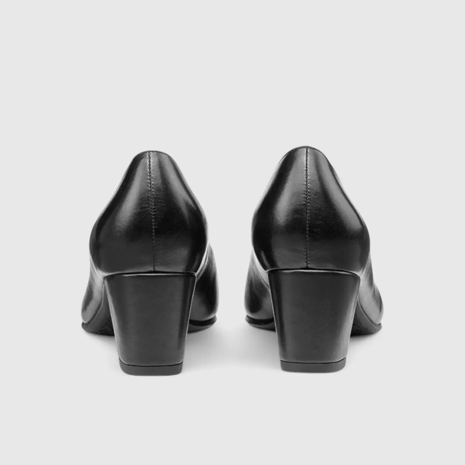Rumba Comfort Heel Court Shoe Black