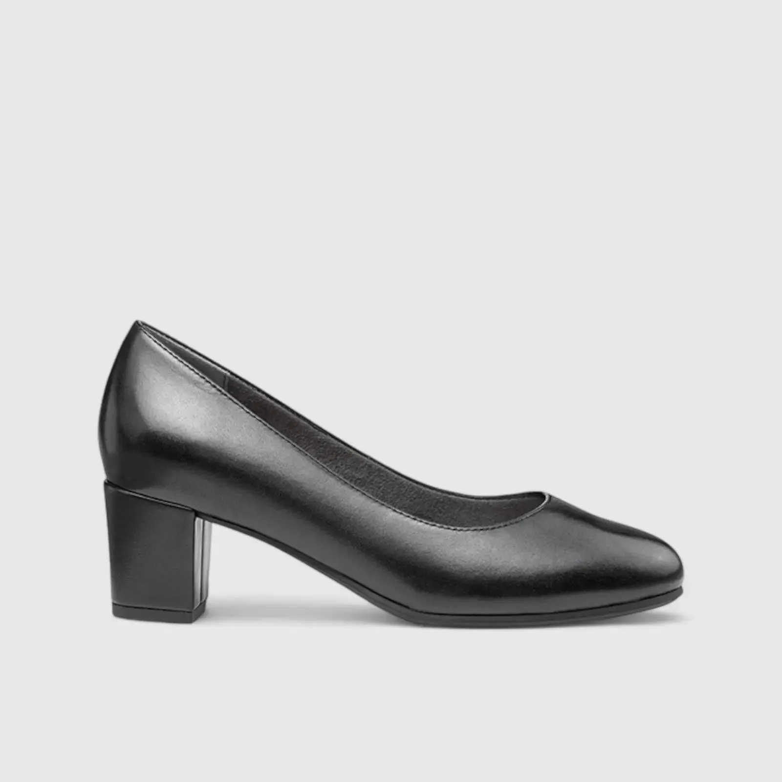 Rumba Comfort Heel Court Shoe Black