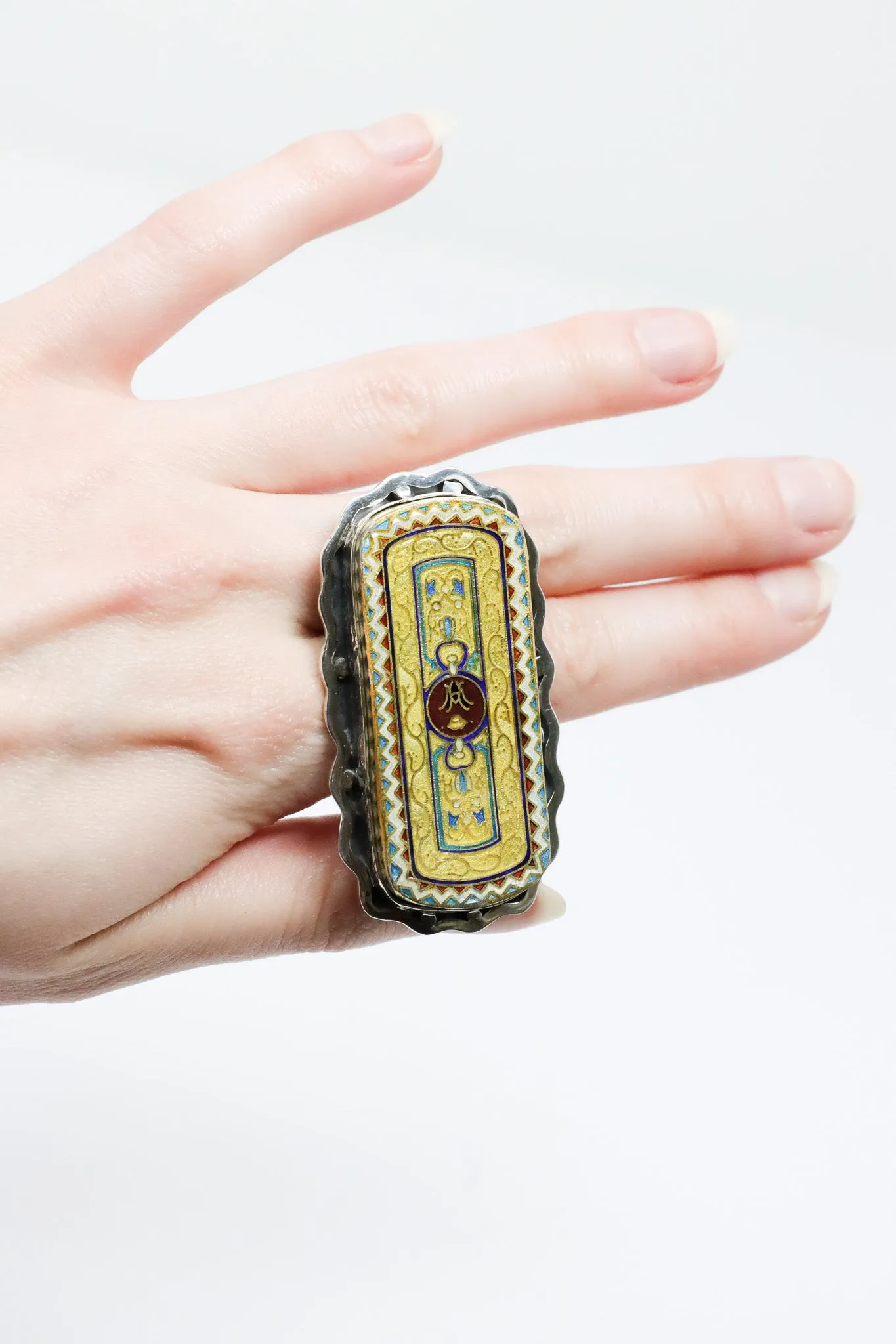 Sally Bass Turkish Cloisonne Ring
