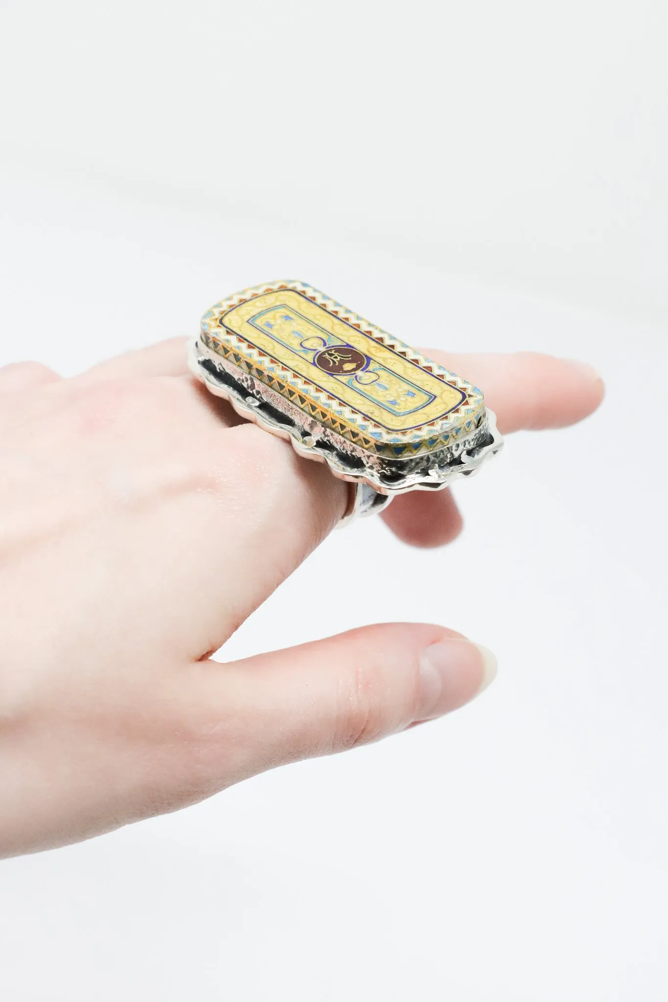 Sally Bass Turkish Cloisonne Ring