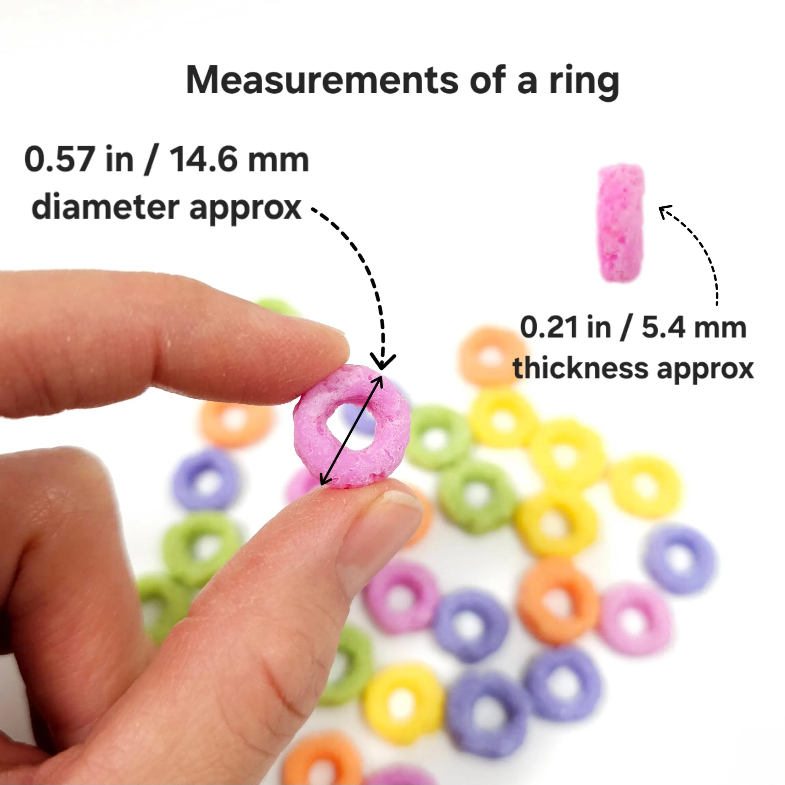 Silicone Fruit Rings Mold - Versatile 8-Cavity Design for Wax Melts and Candle Topping NC107
