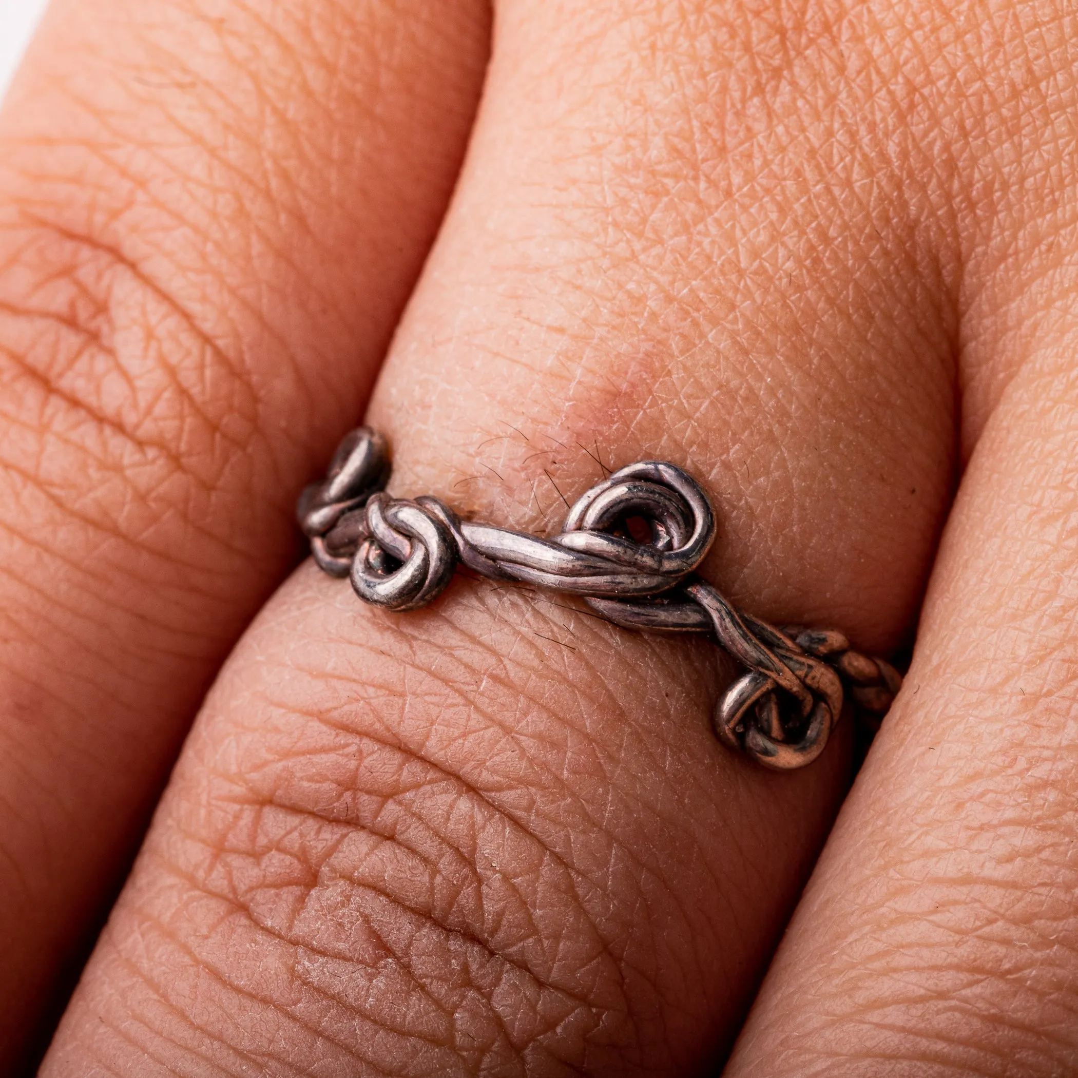 Silver Delicate Weave Ring