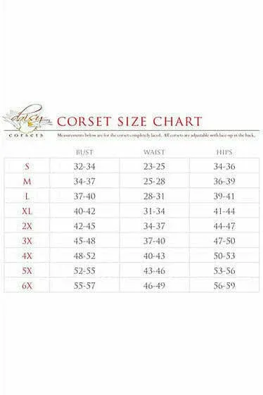 Silver Sequin Steel Boned Corset