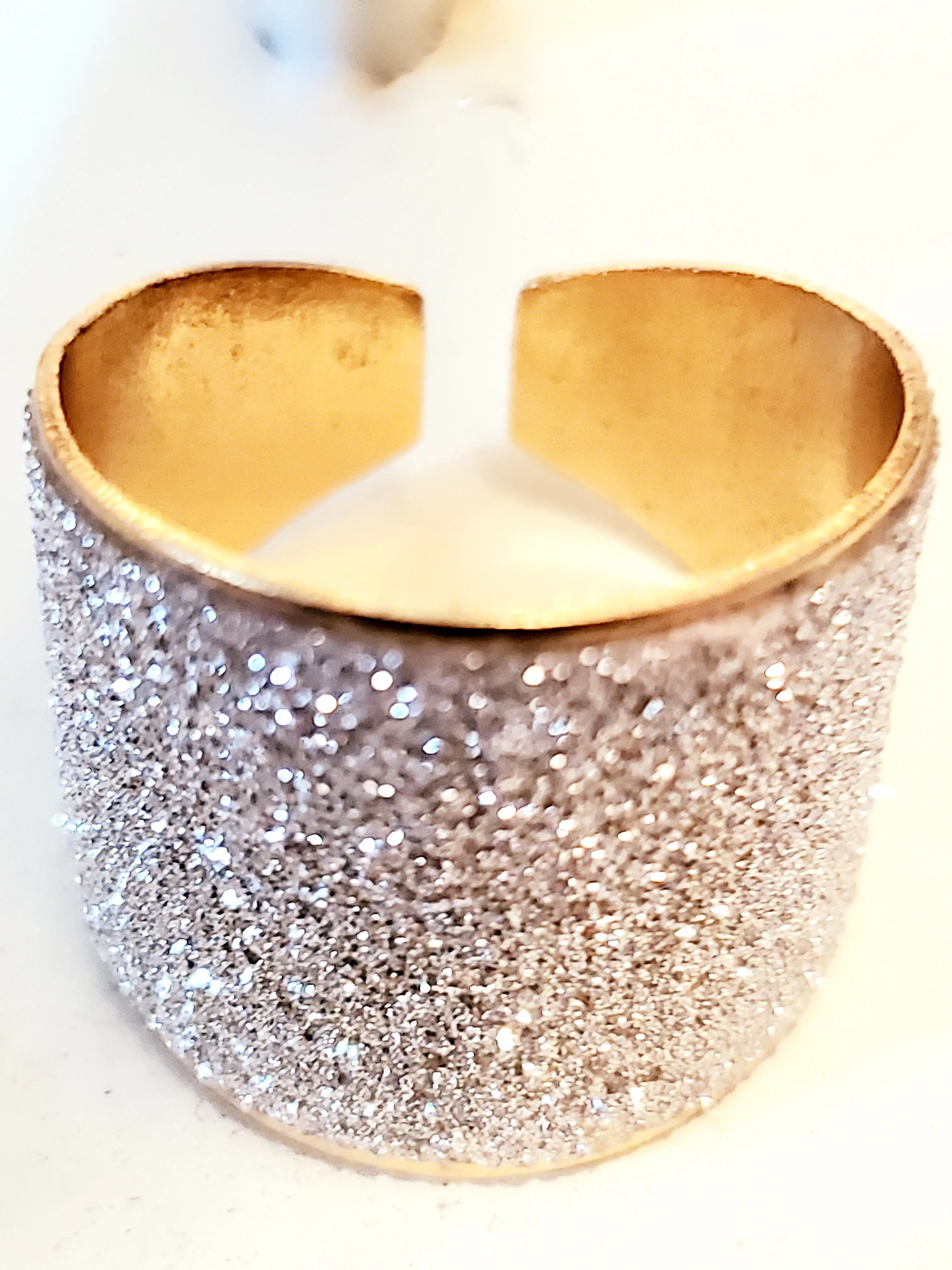 Silver Sparkling Ring Band