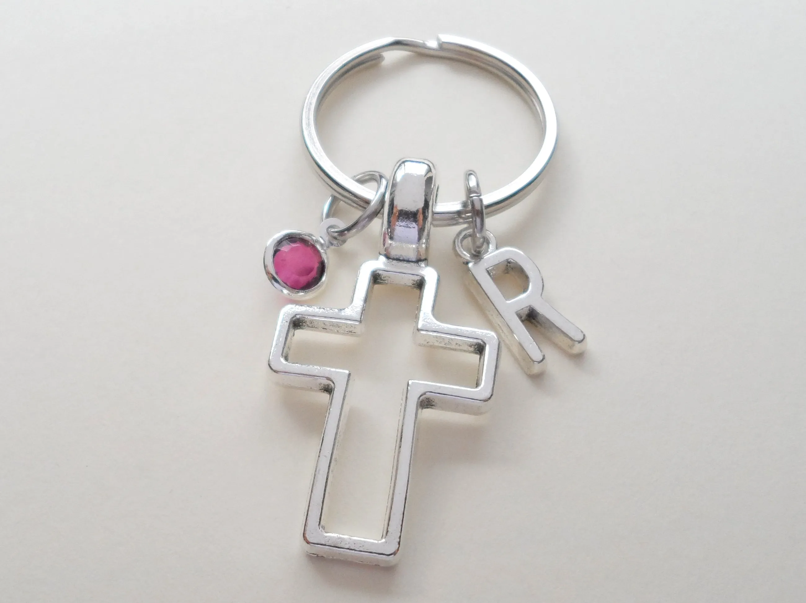 Small Cross Keychain, Religious Keychain