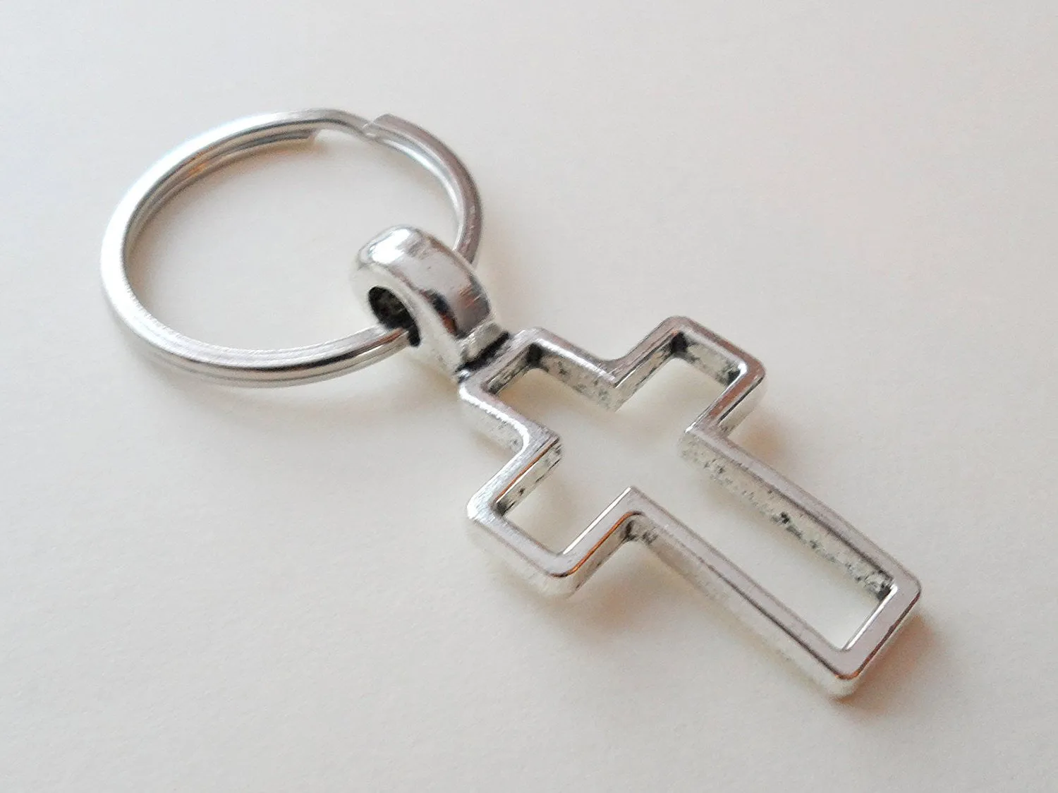 Small Cross Keychain, Religious Keychain