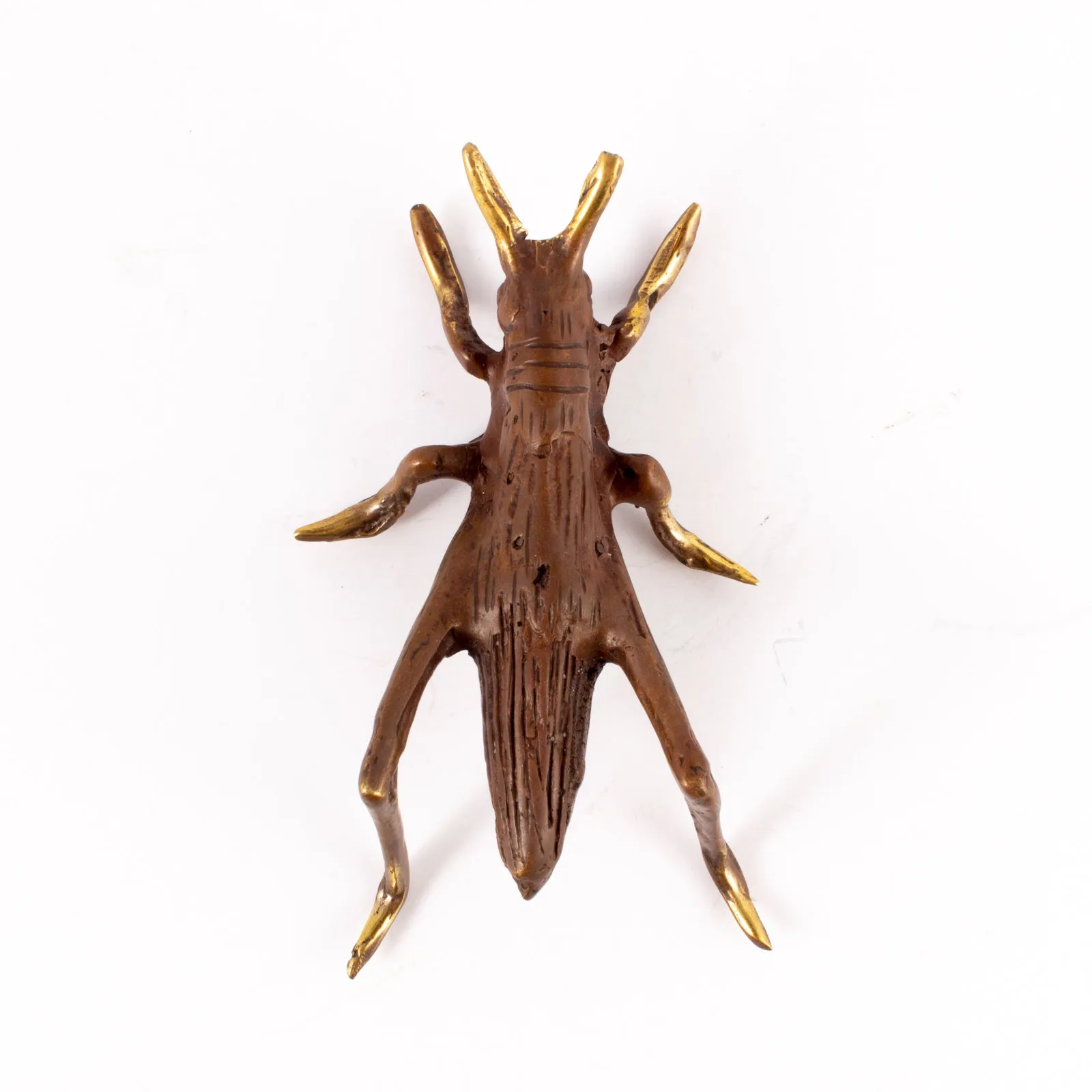 Small Mid-Century Brass Insect