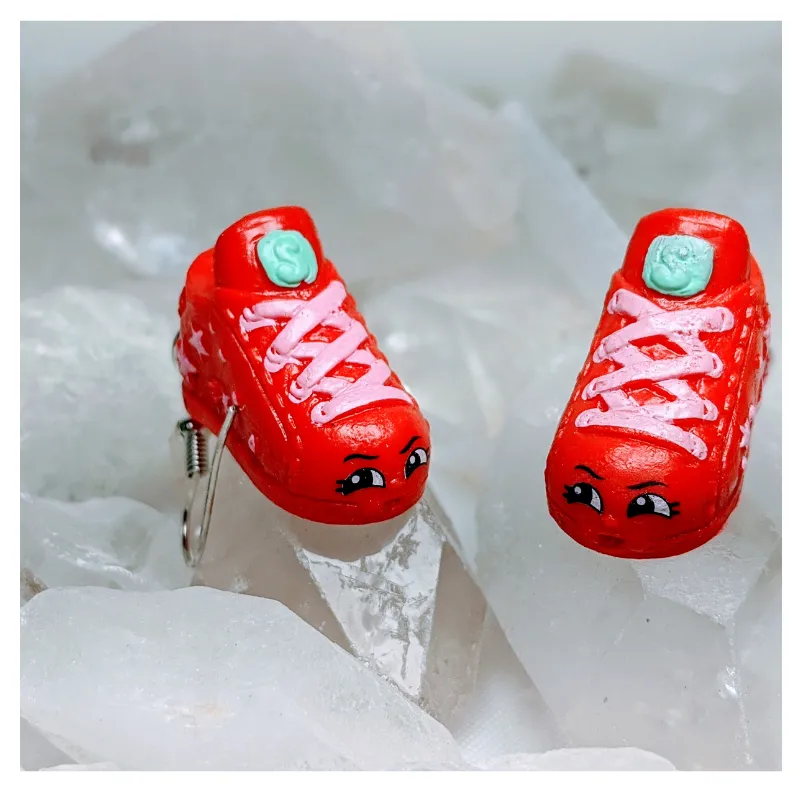 Sneaky Sneaks Earrings | Strawbphiazbling