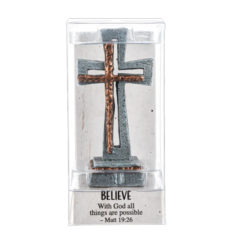 Standing Cross of Faith Figurines, 6 choices