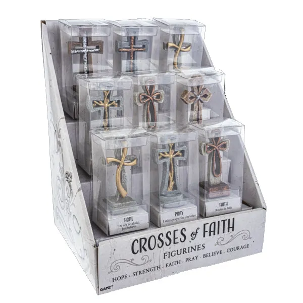 Standing Cross of Faith Figurines, 6 choices
