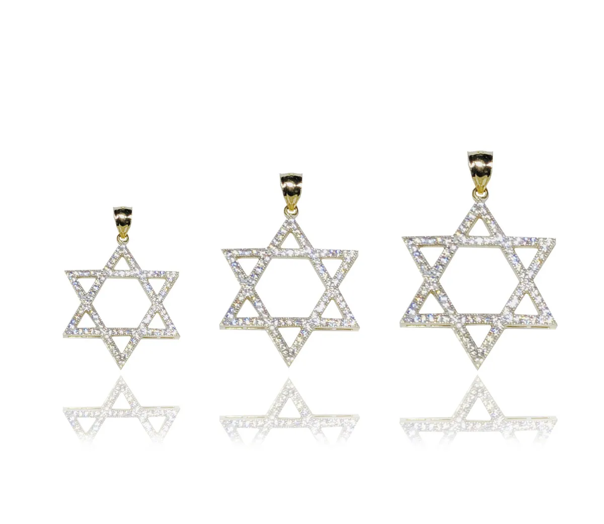 Star of David CZ Pendant (14K)