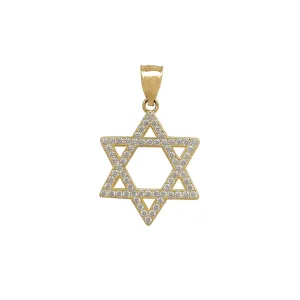Star of David CZ Pendant (14K)