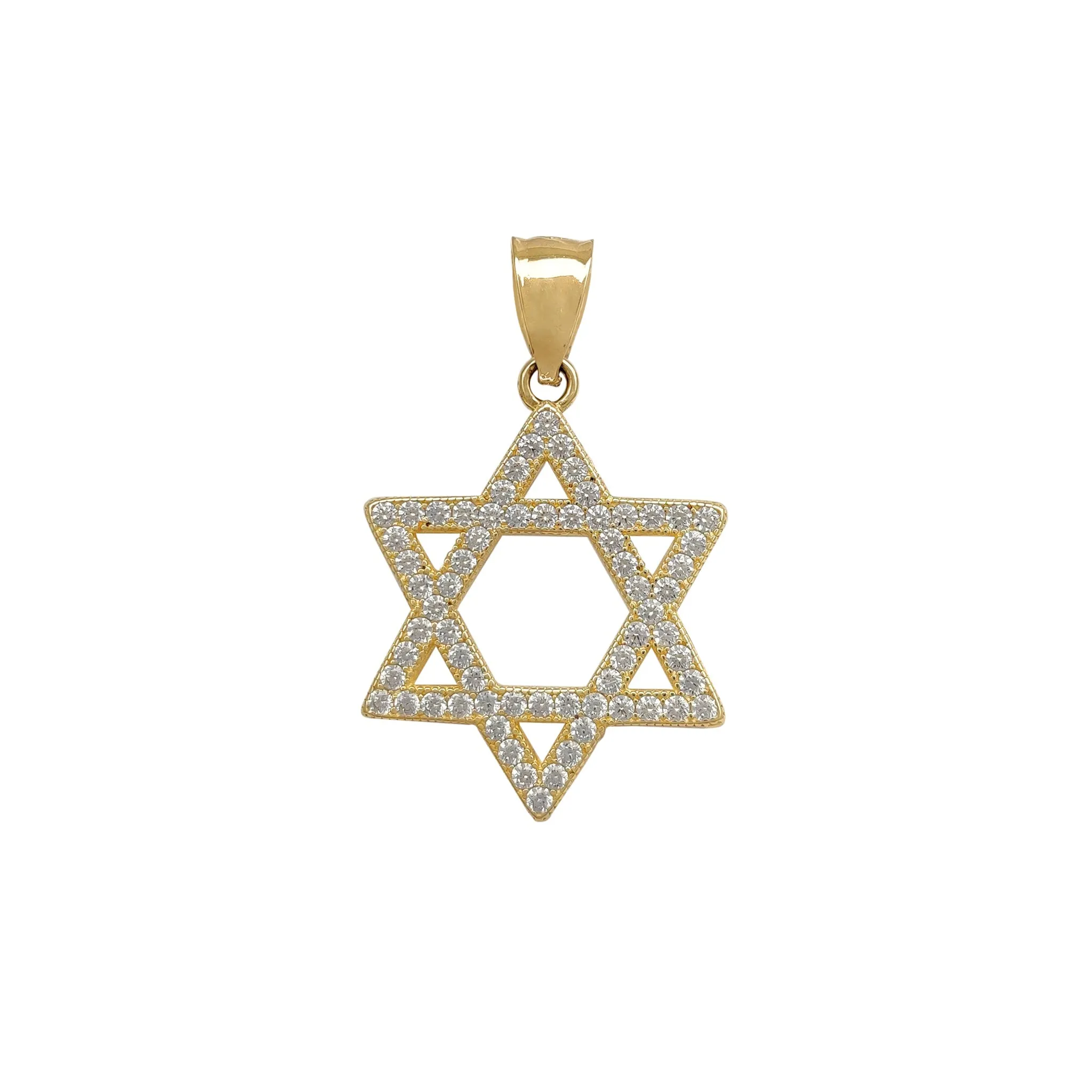 Star of David CZ Pendant (14K)
