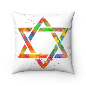 Star Of David Square Pillow