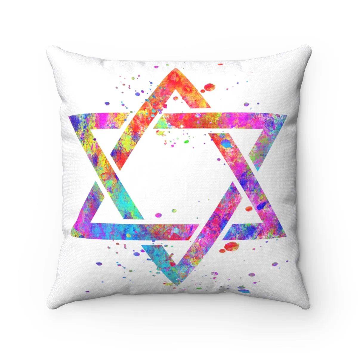 Star Of David Square Pillow
