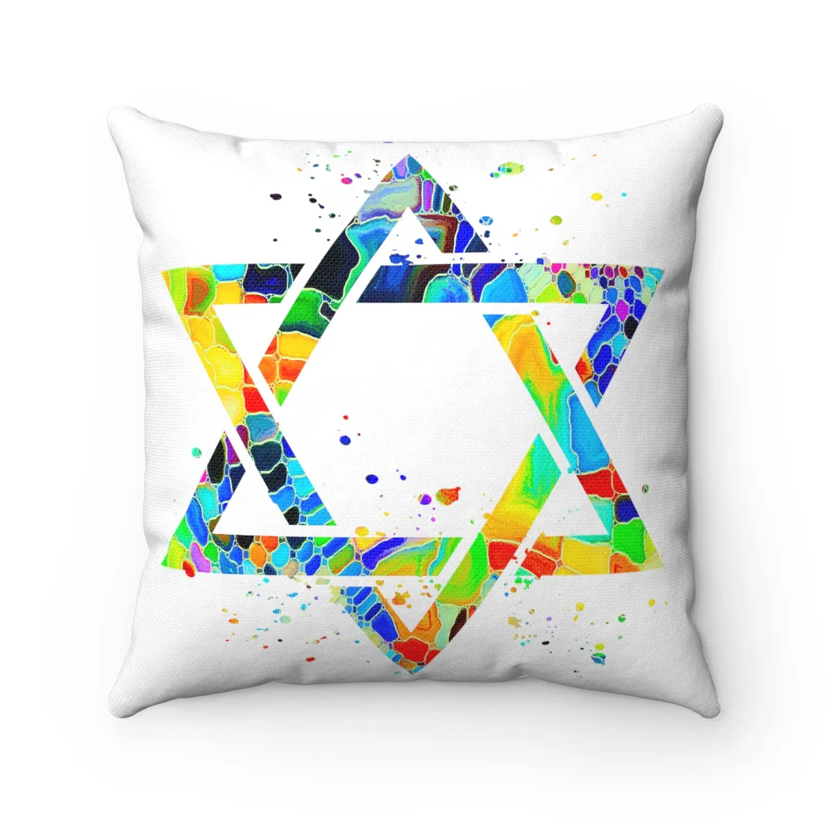 Star Of David Square Pillow