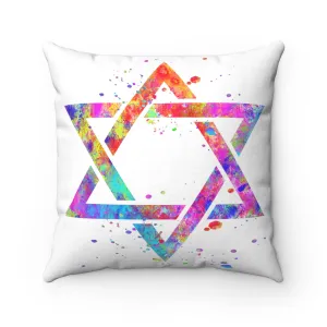 Star Of David Square Pillow