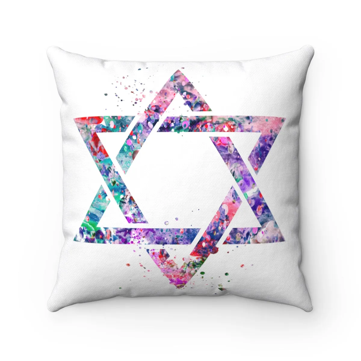 Star Of David Square Pillow