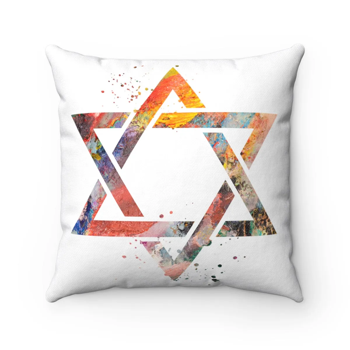 Star Of David Square Pillow