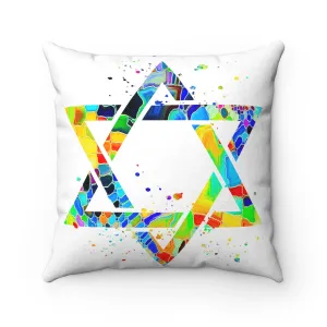 Star Of David Square Pillow