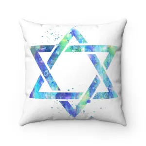 Star Of David Square Pillow