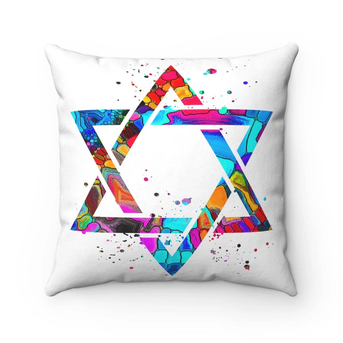Star Of David Square Pillow