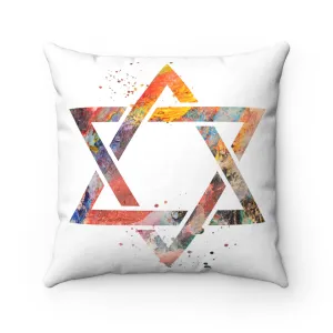Star Of David Square Pillow