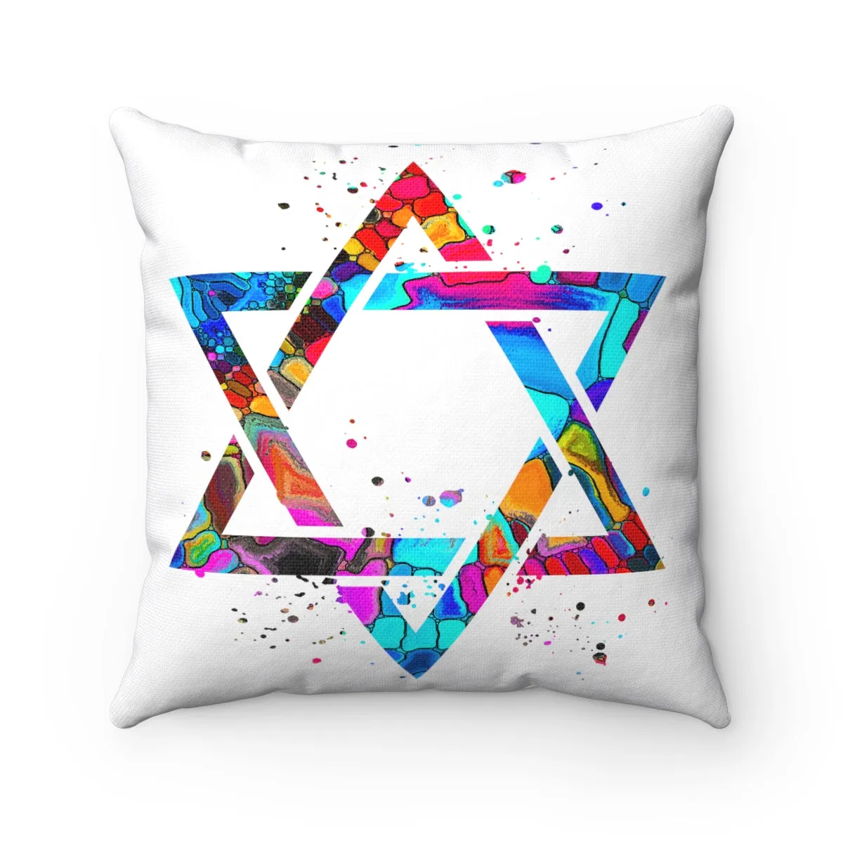 Star Of David Square Pillow