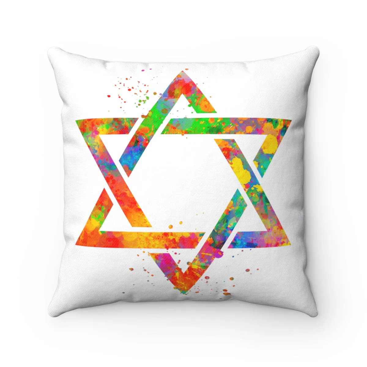 Star Of David Square Pillow