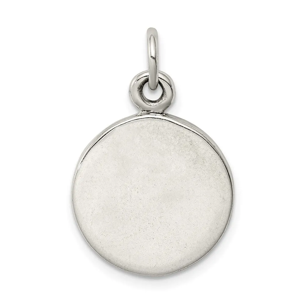 Sterling Silver Antiqued Star of David Pendant