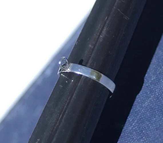 Sterling Silver Ring Blank - Beadable Ring