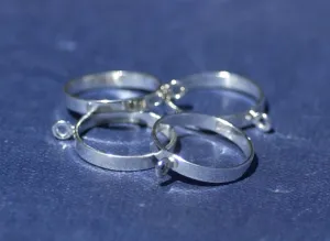 Sterling Silver Ring Blank - Beadable Ring