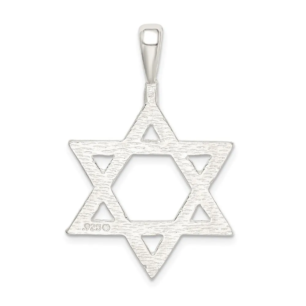 Sterling Silver Star of David Charm