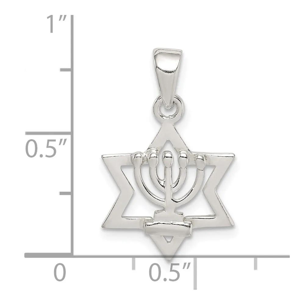 Sterling Silver Star of David Pendant