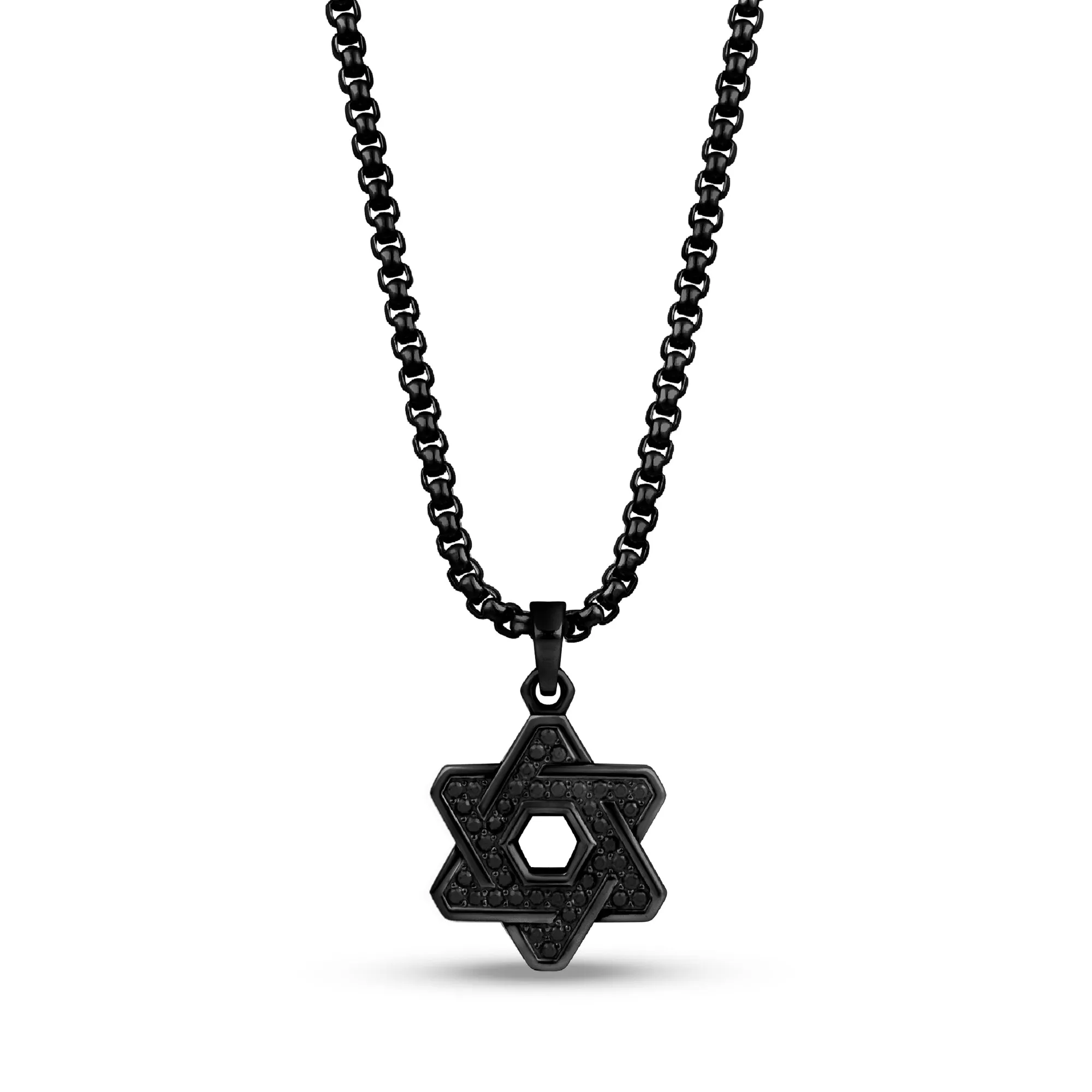 Stone-Set Star of David Pendant