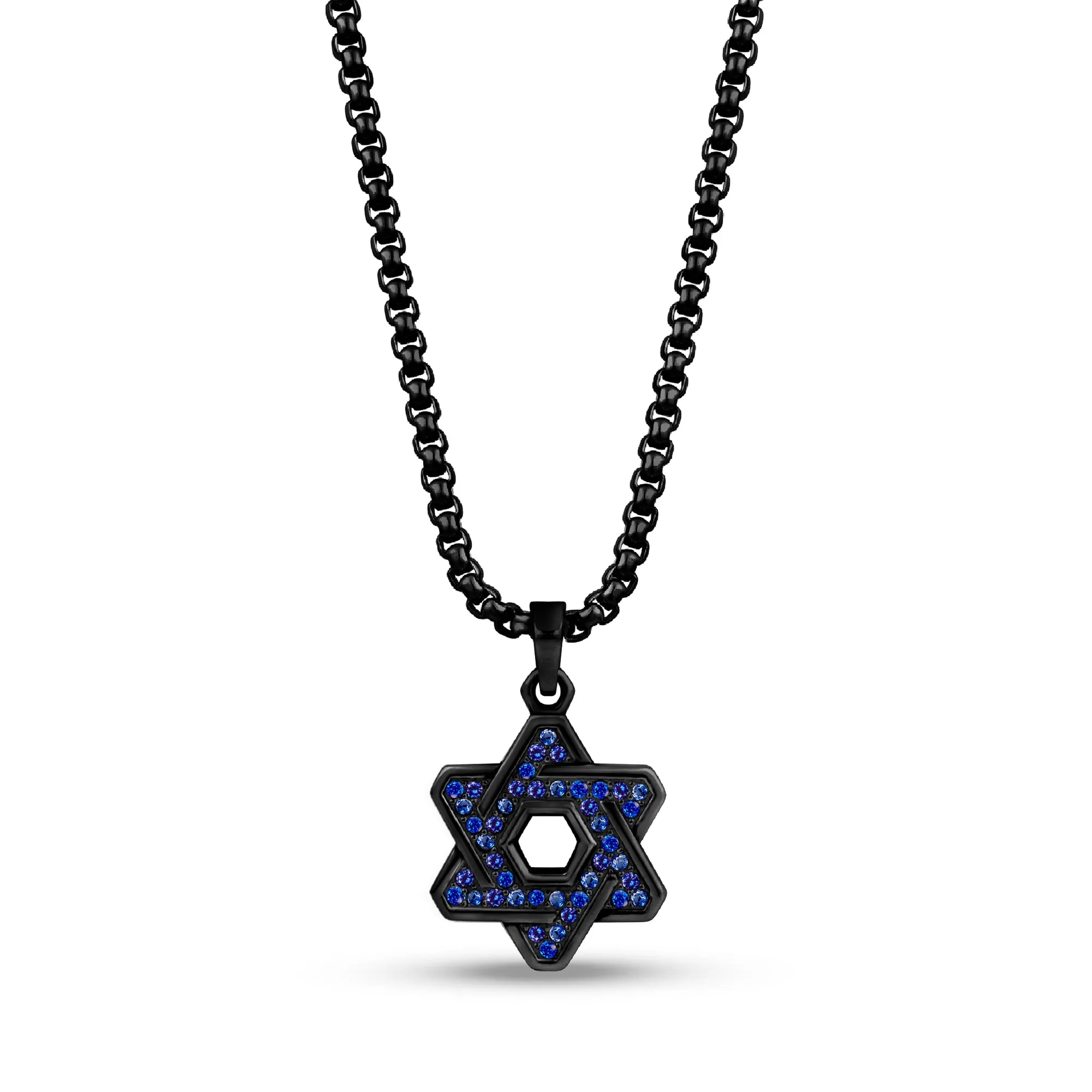 Stone-Set Star of David Pendant